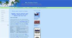 Desktop Screenshot of mycubavisit.com
