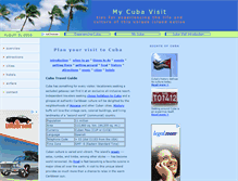 Tablet Screenshot of mycubavisit.com
